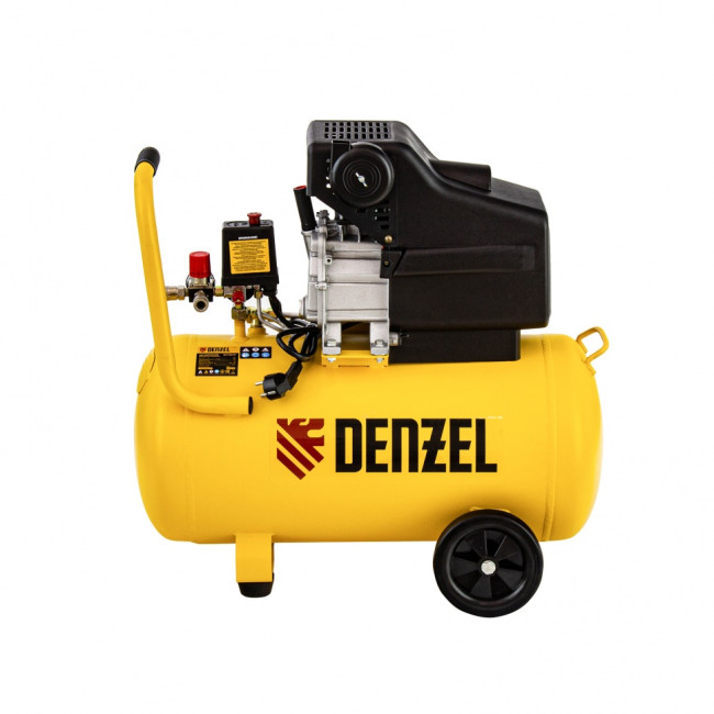Компрессор воздушный прямой привод DC1700/50, 1.7 кВт, 50 литров, 260 л/мин Denzel Компрессор воздушный прямой привод DC1700/50, 1.7 кВт, 50 литров, 260 л/мин Denzel
