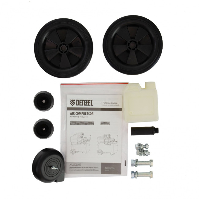 Компрессор воздушный прямой привод DC1700/50, 1.7 кВт, 50 литров, 260 л/мин Denzel Компрессор воздушный прямой привод DC1700/50, 1.7 кВт, 50 литров, 260 л/мин Denzel