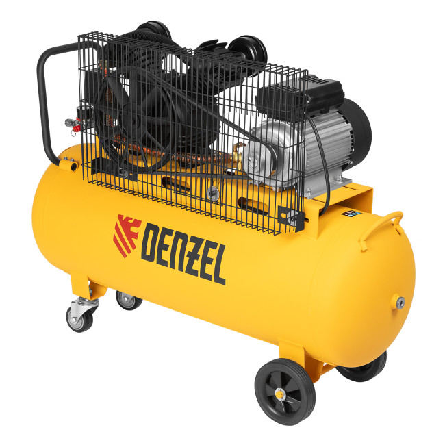Компрессор воздушный BCV2200/100, ременный привод, 2.2 кВт, 100 литров, 370 л/мин Denzel Компрессор воздушный BCV2200/100, ременный привод, 2.2 кВт, 100 литров, 370 л/мин Denzel