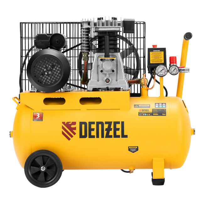 Компрессор воздушный BCI2300/50, ременный привод, 2.3 кВт, 50 литров, 400 л/мин Denzel Компрессор воздушный BCI2300/50, ременный привод, 2.3 кВт, 50 литров, 400 л/мин Denzel