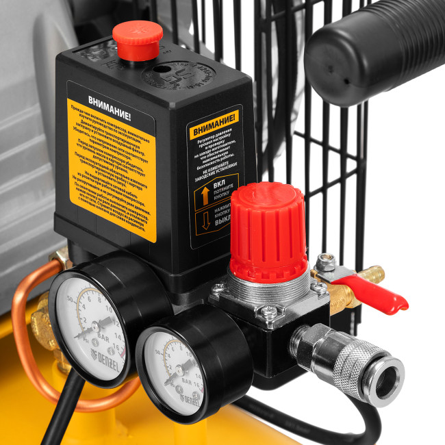 Компрессор воздушный BCI2300/50, ременный привод, 2.3 кВт, 50 литров, 400 л/мин Denzel Компрессор воздушный BCI2300/50, ременный привод, 2.3 кВт, 50 литров, 400 л/мин Denzel