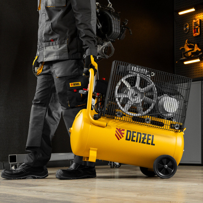 Компрессор воздушный BCI2300/50, ременный привод, 2.3 кВт, 50 литров, 400 л/мин Denzel Компрессор воздушный BCI2300/50, ременный привод, 2.3 кВт, 50 литров, 400 л/мин Denzel