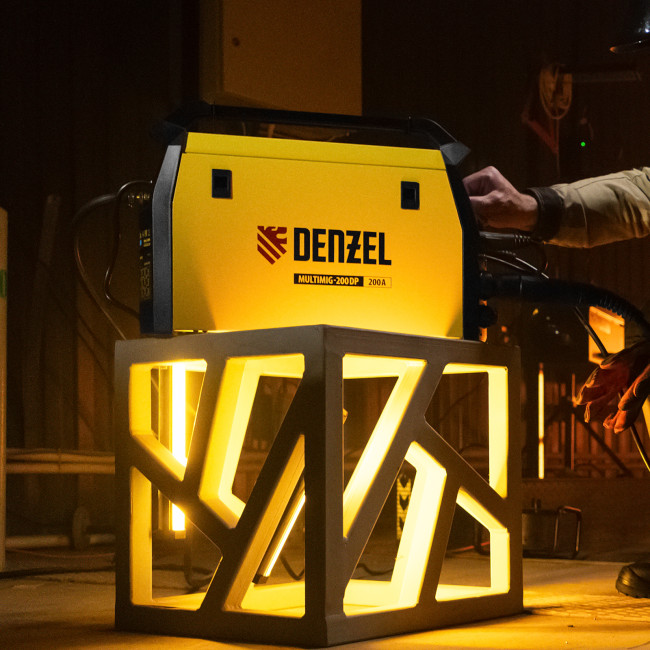 Аппарат инвертор. полуавтомат. сварки MultiMIG-200DP Synergy Double Pulse, 200 А, ПВ 80% Denzel Аппарат инвертор. полуавтомат. сварки MultiMIG-200DP Synergy Double Pulse, 200 А, ПВ 80% Denzel