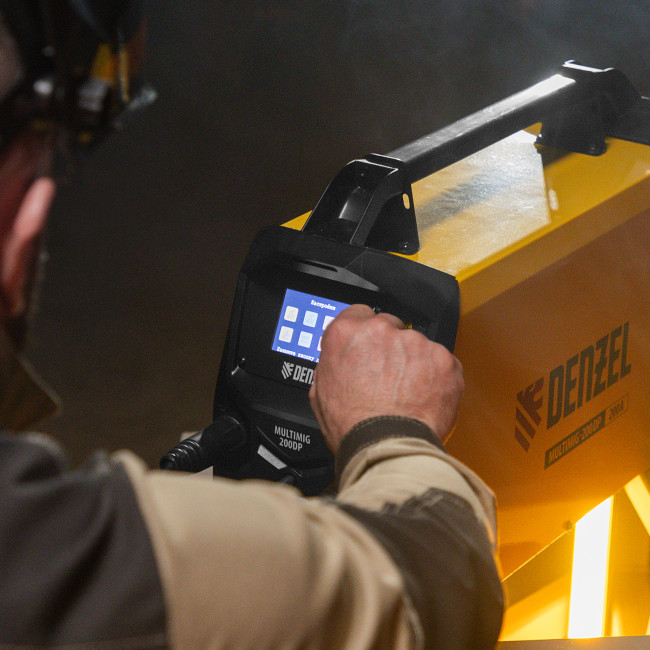 Аппарат инвертор. полуавтомат. сварки MultiMIG-200DP Synergy Double Pulse, 200 А, ПВ 80% Denzel Аппарат инвертор. полуавтомат. сварки MultiMIG-200DP Synergy Double Pulse, 200 А, ПВ 80% Denzel