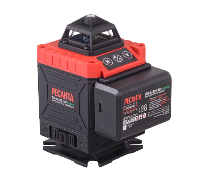 Построитель лазерный Ресанта ПЛ-4Х360ШС Green Построитель лазерный Ресанта ПЛ-4Х360ШС Green