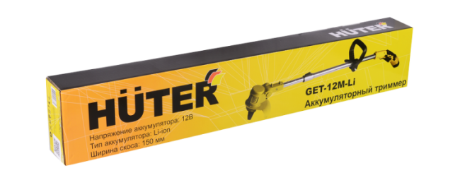 Аккумуляторный триммер GET-12M-Li Huter (в комплекте 1 АКБ и ЗУ)