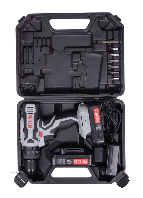 Дрель-шуруповерт аккумуляторная ДА-18-2ЛК-У Ресанта