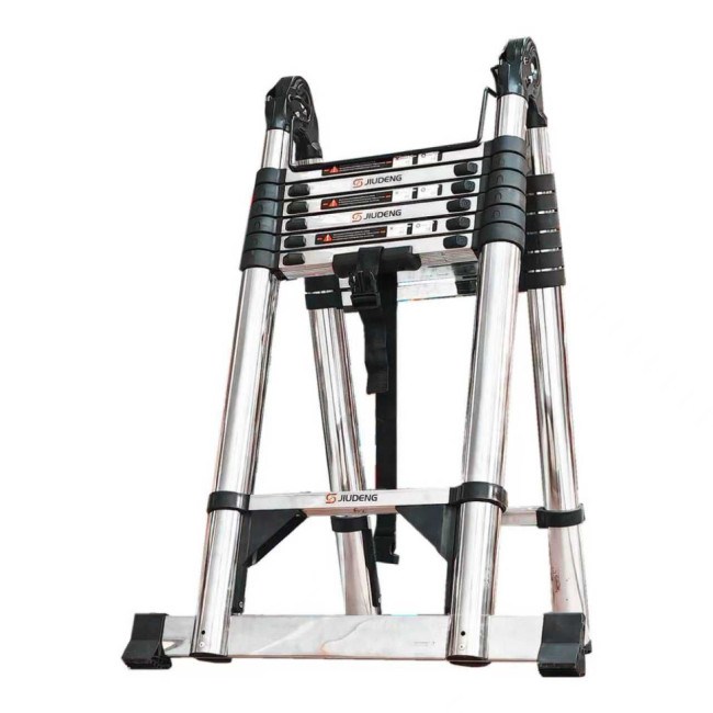 Лестница телескопическая трансформер нержавеющая сталь 2,5/5,0 м TM-5050CC