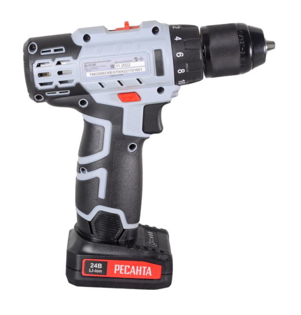 Дрель-шуруповерт аккумуляторная ДА-24-2ЛК Ресанта