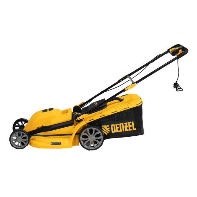 Газонокосилка электрическая GMC-2000, шир. 44см, 2000 Вт, 6 уров., травосб. 45 л Denzel