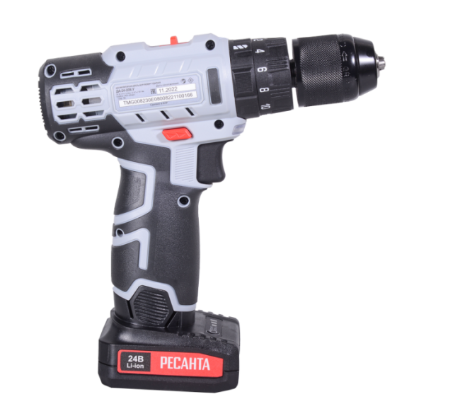 Дрель-шуруповерт аккумуляторная ДА-24-2ЛК-У Ресанта