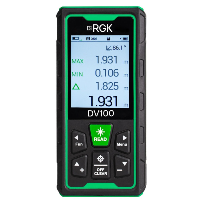Лазерный дальномер с видоискателем RGK DV100 с калибровкой Лазерный дальномер с видоискателем RGK DV100 с калибровкой