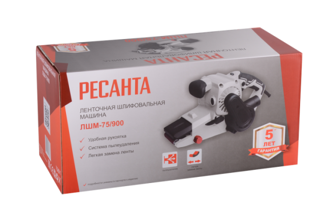 Ленточная шлифмашина ЛШМ-75/900 Ресанта