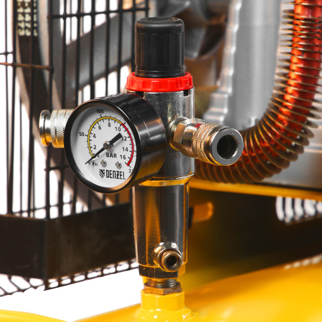 Компрессор воздушный, ременный привод BCI5500-T/270, 5.5 кВт, 270 литров, 850 л/мин Denzel Компрессор воздушный, ременный привод BCI5500-T/270, 5.5 кВт, 270 литров, 850 л/мин Denzel