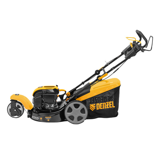 Бензиновая газонокосилка GLT-460SP-T, Trike 149 см3, 46 см, привод, панель, 60л Denzel 