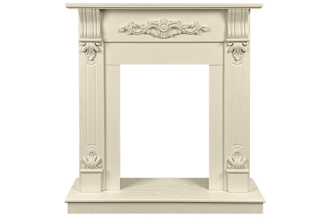 Каминокомплект Palermo SFT (Разборный) - Слоновая кость с очагом Majestic FX M Black RC