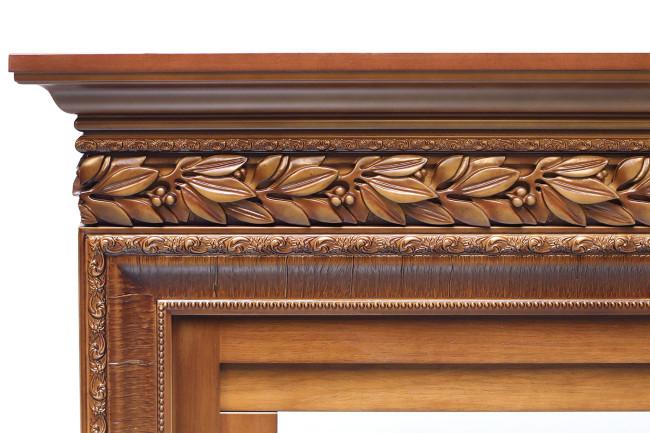 Каминокомплект Valletta - Темный дуб с очагом Danville Chrome FB2