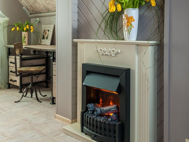 Каминокомплект Lumsden - Махагон коричневый антик с очагом Chesford Каминокомплект Lumsden - Махагон коричневый антик с очагом Chesford