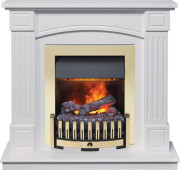 Каминокомплект Boston - Белый (Высота 925см) с очагом Danville Brass FB2