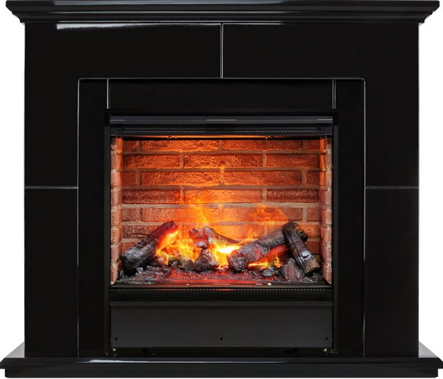 Каминокомплект Suite Black - Черный лак с очагом Engine 56-600 BB