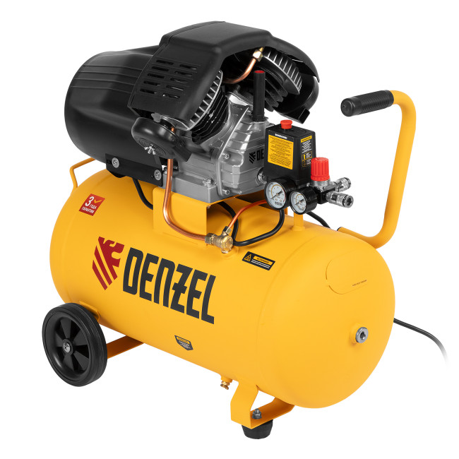 Компрессор воздушный прям. привод DCV1800/50, 1,8 кВт, 50 литров, 320 л/мин Denzel Компрессор воздушный прям. привод DCV1800/50, 1,8 кВт, 50 литров, 320 л/мин Denzel