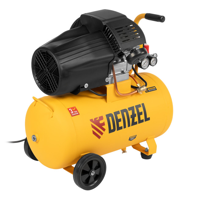 Компрессор воздушный прям. привод DCV1800/50, 1,8 кВт, 50 литров, 320 л/мин Denzel Компрессор воздушный прям. привод DCV1800/50, 1,8 кВт, 50 литров, 320 л/мин Denzel
