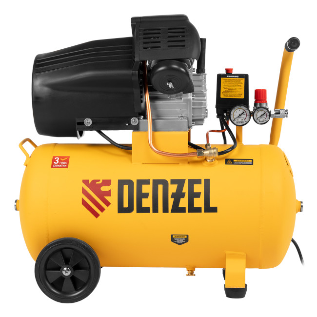 Компрессор воздушный прям. привод DCV1800/50, 1,8 кВт, 50 литров, 320 л/мин Denzel Компрессор воздушный прям. привод DCV1800/50, 1,8 кВт, 50 литров, 320 л/мин Denzel