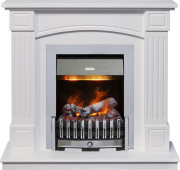 Каминокомплект Boston - Белый (Высота 925см) с очагом Danville Chrome FB2