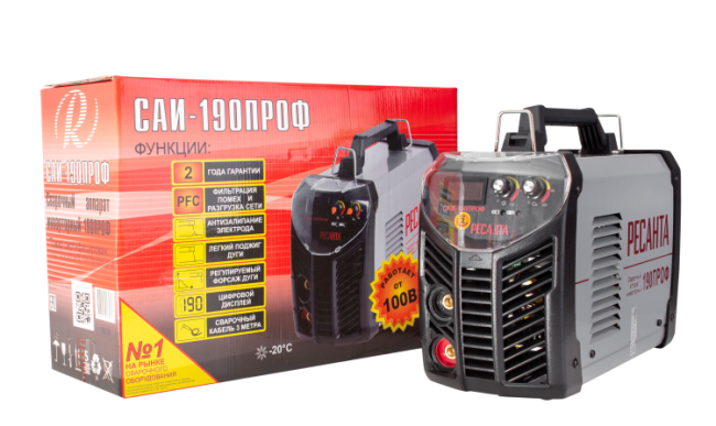Сварочный аппарат РЕСАНТА САИ-190ПРОФ Сварочный аппарат РЕСАНТА САИ-190ПРОФ