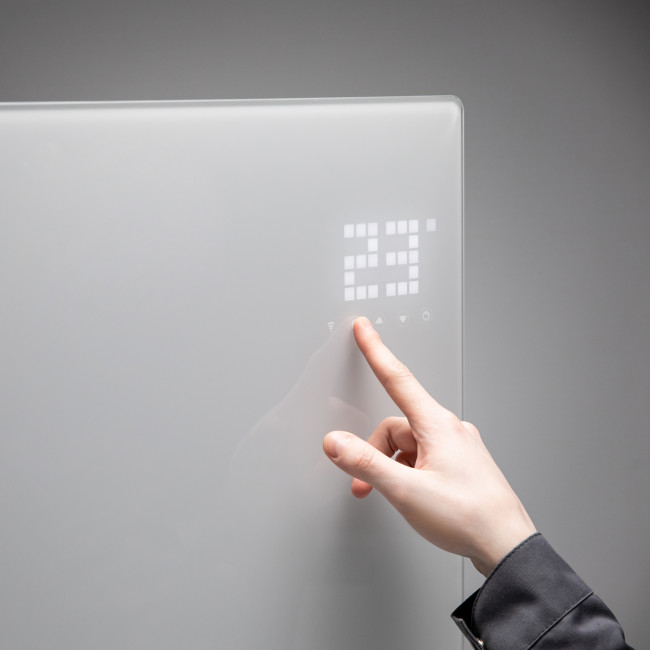 Конвектор электрический OptiPrime-1000, Wi-Fi, тачскрин, цифровой термостат, 1000 Вт Denzel