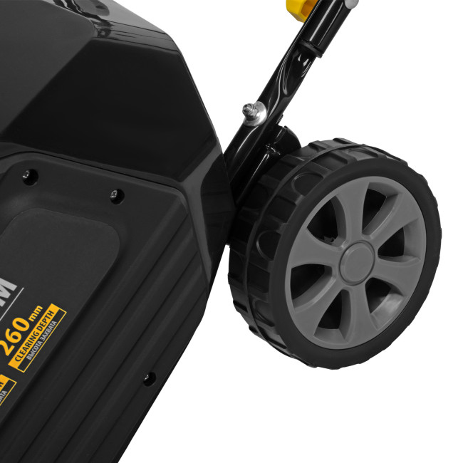 Электрическая снегоуборочная машина ESB-460-M, 1.8 кВт, металлический шнек, LED фара Denzel Электрическая снегоуборочная машина ESB-460-M, 1.8 кВт, металлический шнек, LED фара Denzel