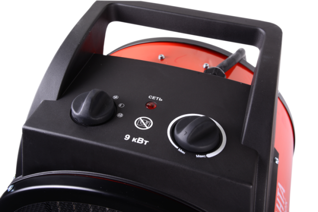 Тепловая электрическая пушка ТЭПК-9000K (керам.нагревательный элемент,круглая) Ресанта Тепловая электрическая пушка ТЭПК-9000K (керам.нагревательный элемент,круглая) Ресанта