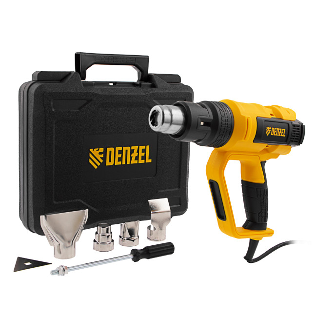 Фен технический HG-2000E, 2000 Вт, 2 режима, LCD дисплей Denzel Фен технический HG-2000E, 2000 Вт, 2 режима, LCD дисплей Denzel