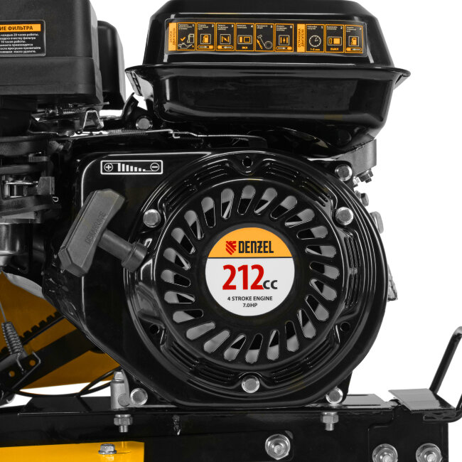 Мотоблок DPT-170, 7 л.с., ремен.сцеп, шир 85 см, глуб 35 см,фрез 3х3,ШОМ,скор 2В/1Н,кол 8" Denzel