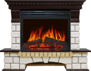 Каминокомплект Pierre - Венге / Белый (Высота 1015мм) с очагом Jupiter FX New