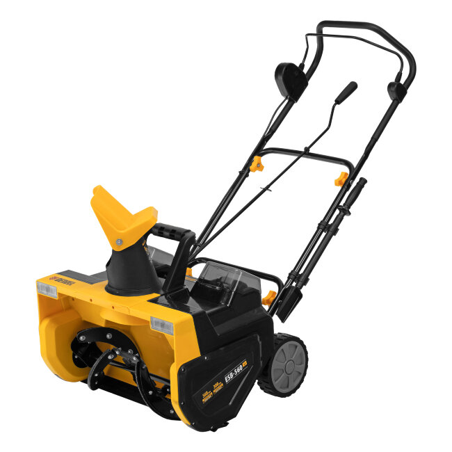 Снегоуборочная машина аккумуляторная, ESB-560Li, 560 мм, 40В, 2 АКБ 5 Ач, ЗУ, метал. шнек Denzel Снегоуборочная машина аккумуляторная, ESB-560Li, 560 мм, 40В, 2 АКБ 5 Ач, ЗУ, метал. шнек Denzel