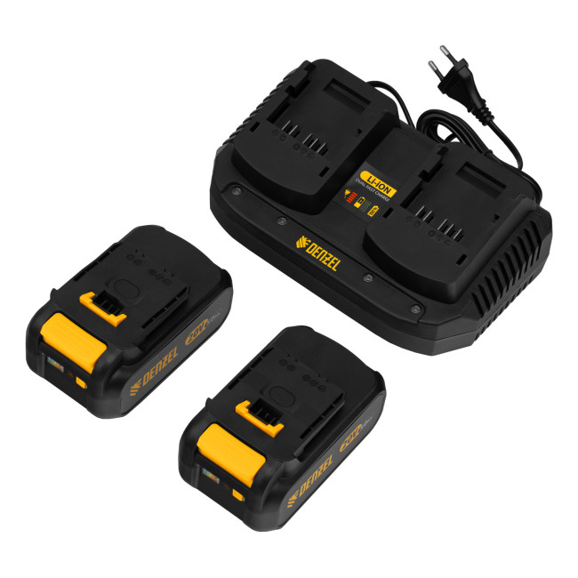 Снегоуборочная машина аккумуляторная, ESB-560Li, 560 мм, 40В, 2 АКБ 5 Ач, ЗУ, метал. шнек Denzel Снегоуборочная машина аккумуляторная, ESB-560Li, 560 мм, 40В, 2 АКБ 5 Ач, ЗУ, метал. шнек Denzel