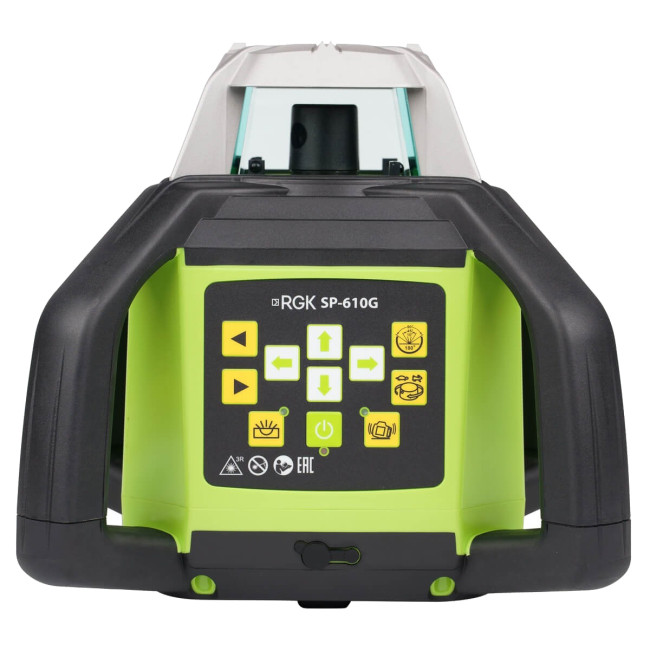 Комплект: ротационный нивелир RGK SP-610G + элевационный штатив RGK SH-340 Комплект: ротационный нивелир RGK SP-610G + элевационный штатив RGK SH-340