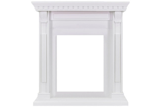 Каминокомплект Orlean - Белый дуб с очагом Chesford