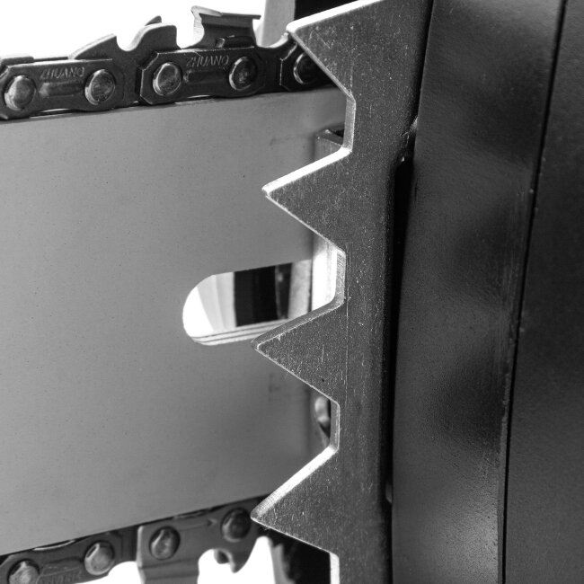 Пила цепная электрическая EDS-2200, 2.2 кВт,продольная, шина 45 см, шаг 3/8, паз 1.3 мм, 62 звена Denzel