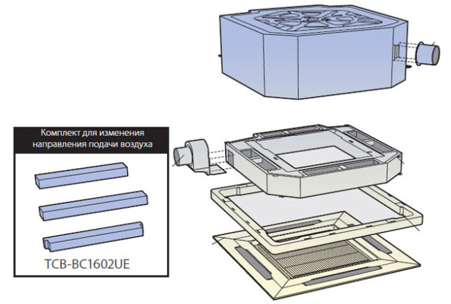 Toshiba Комплект для изменения направления подачи воздуха (TCB-BC1602UE)