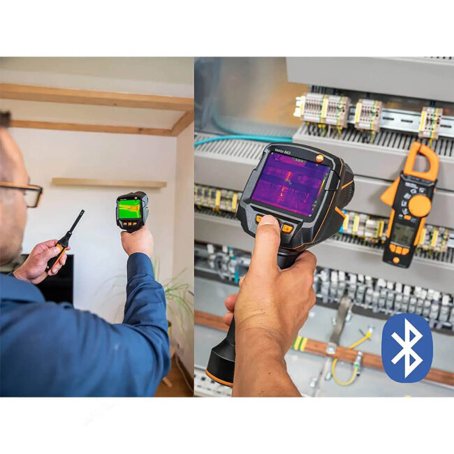 Тепловизор Testo 883 с 2 объективами и принадлежностями Тепловизор Testo 883 с 2 объективами и принадлежностями