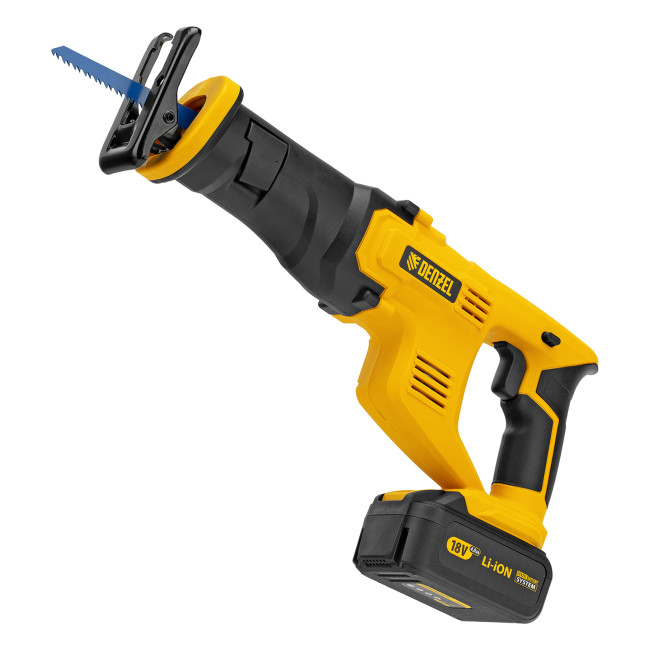 Пила сабельная аккумуляторная CRC-115, 18В Li-Ion Denzel Пила сабельная аккумуляторная CRC-115, 18В Li-Ion Denzel