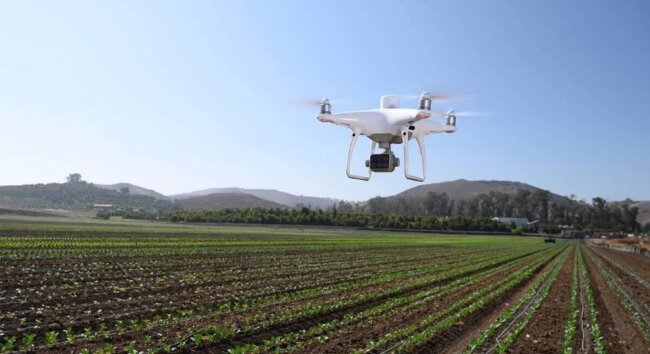 Сельскохозяйственный квадрокоптер DJI Phantom 4 мультиспектральный