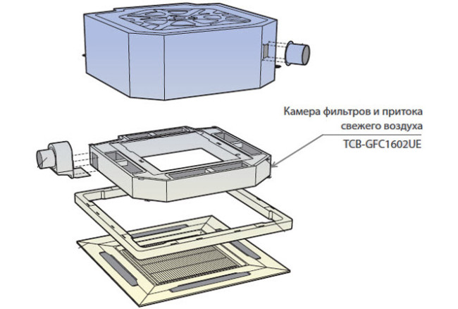 Toshiba Камера фильтров и притока свежего воздуха (TCB-GFC1602UE)