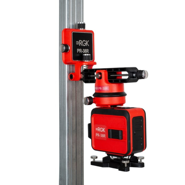 Комплект: лазерный уровень RGK PR-38R + штанга-упор RGK CG-2 Комплект: лазерный уровень RGK PR-38R + штанга-упор RGK CG-2
