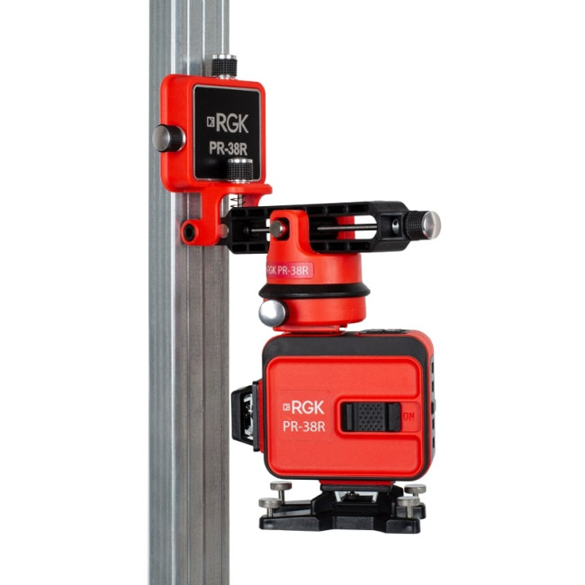 Комплект: лазерный уровень RGK PR-38R + штанга-упор RGK CG-2 Комплект: лазерный уровень RGK PR-38R + штанга-упор RGK CG-2