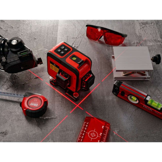 Комплект: лазерный уровень RGK PR-38R + штанга-упор RGK CG-2 Комплект: лазерный уровень RGK PR-38R + штанга-упор RGK CG-2