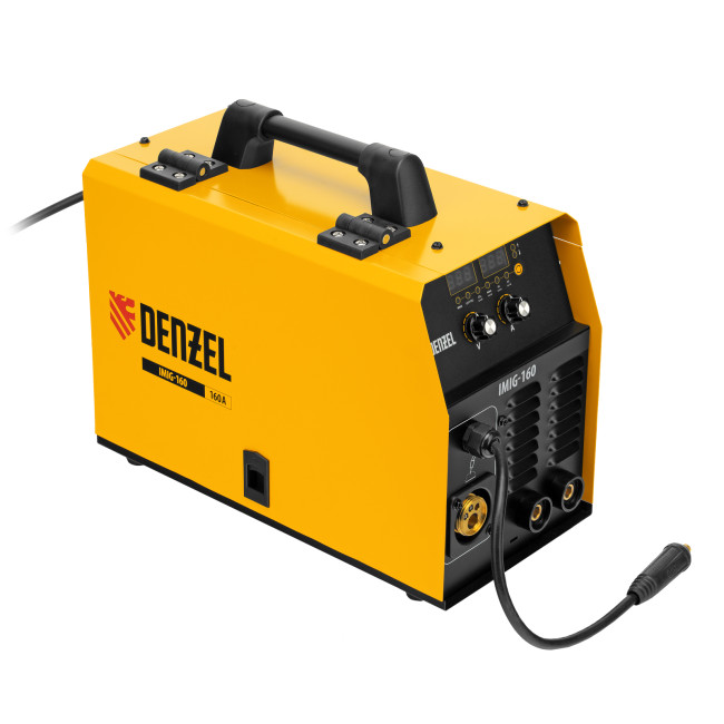 Аппарат инвертор. полуавтомат. cварки IMIG-160 Synergy, 160 А, ПВ 60%, катушка 5 кг Denzel Аппарат инвертор. полуавтомат. cварки IMIG-160 Synergy, 160 А, ПВ 60%, катушка 5 кг Denzel