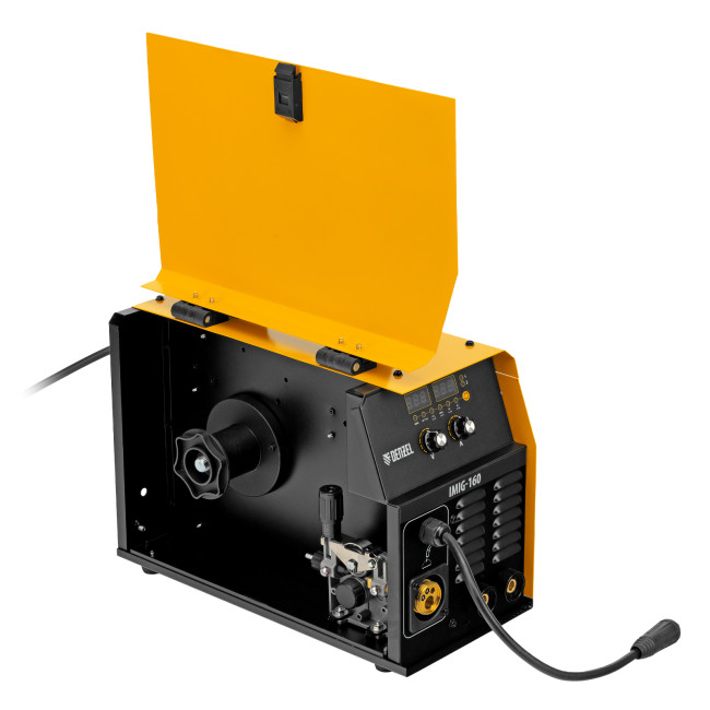 Аппарат инвертор. полуавтомат. cварки IMIG-160 Synergy, 160 А, ПВ 60%, катушка 5 кг Denzel Аппарат инвертор. полуавтомат. cварки IMIG-160 Synergy, 160 А, ПВ 60%, катушка 5 кг Denzel